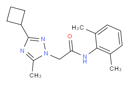 2-(3-cyclobutyl-5-methyl-1H-1,2,4-triazol-1-yl)-N-(2,6-dimethylphenyl)acetamide