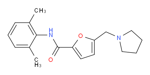 N-(2,6-dimethylphenyl)-5-(pyrrolidin-1-ylmethyl)furan-2-carboxamide