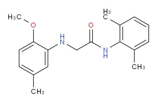 N-(2,6-dimethylphenyl)-2-((2-methoxy-5-methylphenyl)amino)acetamide