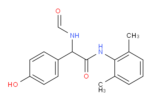 N-(2,6-dimethylphenyl)-2-formamido-2-(4-hydroxyphenyl)acetamide