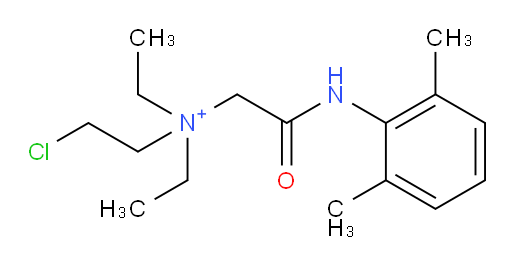 N-(2-chloroethyl)-2-((2,6-dimethylphenyl)amino)-N,N-diethyl-2-oxoethanaminium