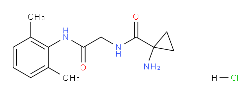 1-amino-N-(2-((2,6-dimethylphenyl)amino)-2-oxoethyl)cyclopropanecarboxamide hydrochloride
