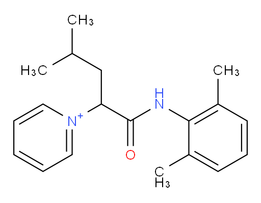 1-(1-((2,6-dimethylphenyl)amino)-4-methyl-1-oxopentan-2-yl)pyridin-1-ium