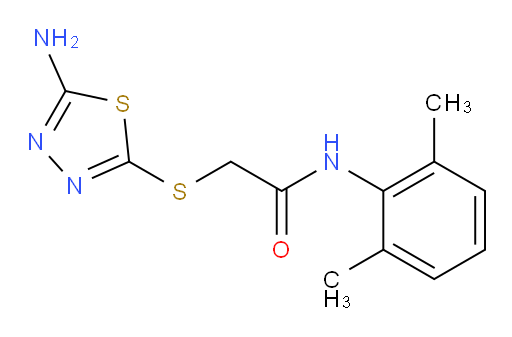 2-((5-amino-1,3,4-thiadiazol-2-yl)thio)-N-(2,6-dimethylphenyl)acetamide