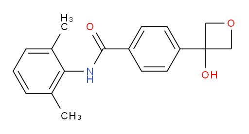 N-(2,6-dimethylphenyl)-4-(3-hydroxyoxetan-3-yl)benzamide