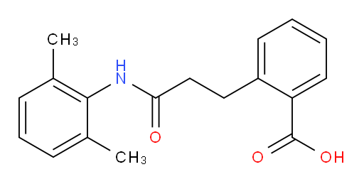2-(3-((2,6-dimethylphenyl)amino)-3-oxopropyl)benzoic acid
