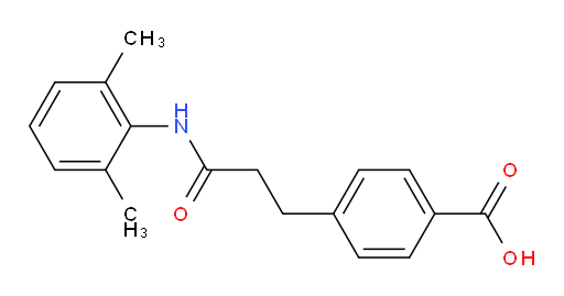 4-(3-((2,6-dimethylphenyl)amino)-3-oxopropyl)benzoic acid