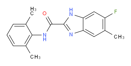 N-(2,6-dimethylphenyl)-6-fluoro-5-methyl-1H-benzo[d]imidazole-2-carboxamide