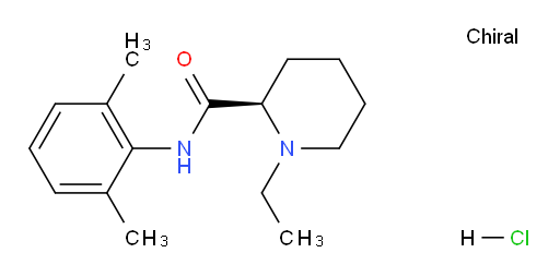 (R)-N-(2,6-dimethylphenyl)-1-ethylpiperidine-2-carboxamide hydrochloride