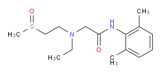 N-(2,6-dimethylphenyl)-2-(ethyl(2-(methylsulfinyl)ethyl)amino)acetamide