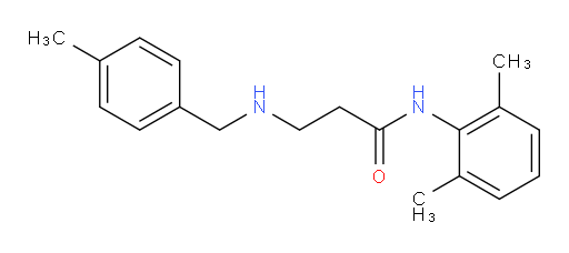 N-(2,6-dimethylphenyl)-3-((4-methylbenzyl)amino)propanamide