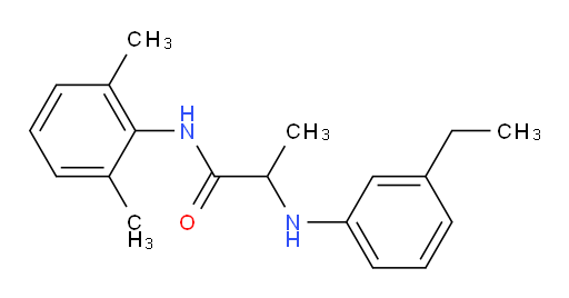 N-(2,6-dimethylphenyl)-2-((3-ethylphenyl)amino)propanamide