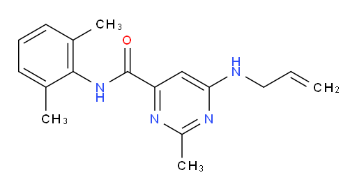 6-(allylamino)-N-(2,6-dimethylphenyl)-2-methylpyrimidine-4-carboxamide
