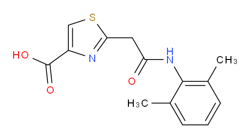 2-(2-((2,6-dimethylphenyl)amino)-2-oxoethyl)thiazole-4-carboxylic acid