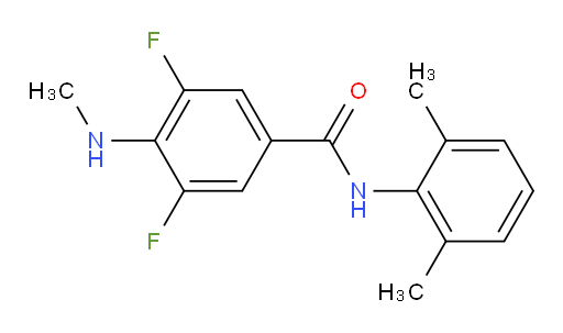 N-(2,6-dimethylphenyl)-3,5-difluoro-4-(methylamino)benzamide