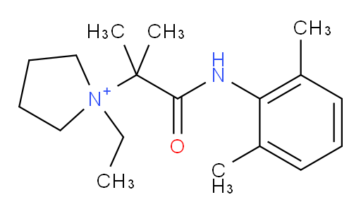 1-(1-((2,6-dimethylphenyl)amino)-2-methyl-1-oxopropan-2-yl)-1-ethylpyrrolidin-1-ium