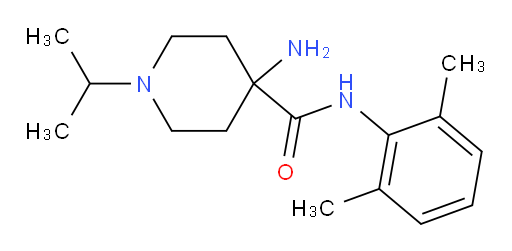 4-amino-N-(2,6-dimethylphenyl)-1-isopropylpiperidine-4-carboxamide
