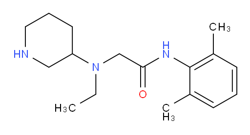 N-(2,6-dimethylphenyl)-2-(ethyl(piperidin-3-yl)amino)acetamide
