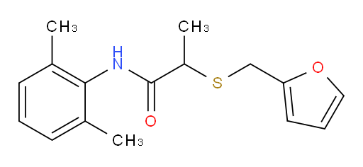 N-(2,6-dimethylphenyl)-2-((furan-2-ylmethyl)thio)propanamide
