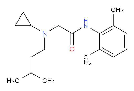 2-(cyclopropyl(isopentyl)amino)-N-(2,6-dimethylphenyl)acetamide