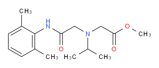 methyl 2-((2-((2,6-dimethylphenyl)amino)-2-oxoethyl)(isopropyl)amino)acetate