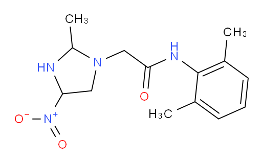 N-(2,6-dimethylphenyl)-2-(2-methyl-4-nitroimidazolidin-1-yl)acetamide