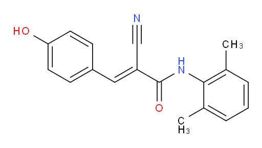 (E)-2-cyano-N-(2,6-dimethylphenyl)-3-(4-hydroxyphenyl)acrylamide