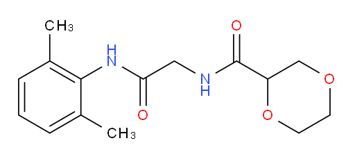 N-(2-((2,6-dimethylphenyl)amino)-2-oxoethyl)-1,4-dioxane-2-carboxamide