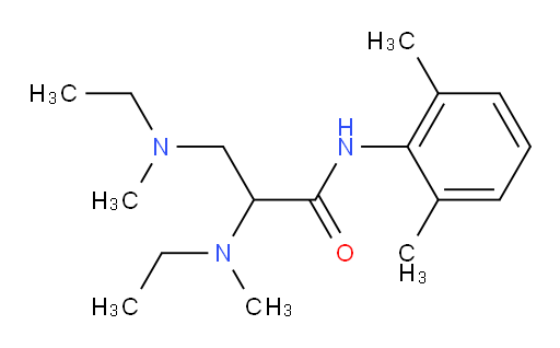N-(2,6-dimethylphenyl)-2,3-bis(ethyl(methyl)amino)propanamide