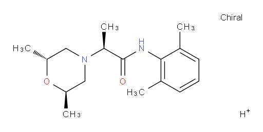 (S)-2-((2R,6R)-2,6-dimethylmorpholino)-N-(2,6-dimethylphenyl)propanamide, hydrogen salt