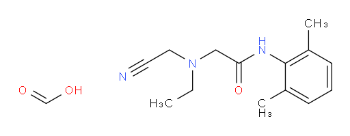 2-((cyanomethyl)(ethyl)amino)-N-(2,6-dimethylphenyl)acetamide formate