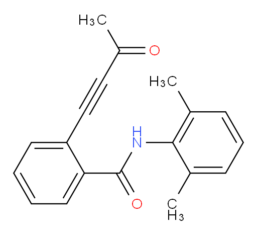 N-(2,6-dimethylphenyl)-2-(3-oxobut-1-yn-1-yl)benzamide