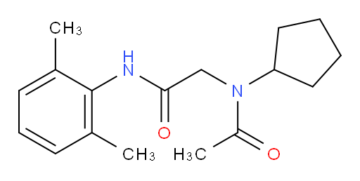 N-cyclopentyl-N-(2-((2,6-dimethylphenyl)amino)-2-oxoethyl)acetamide