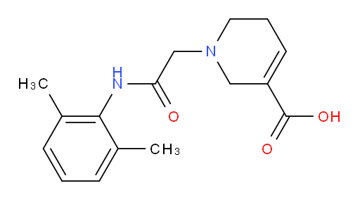 1-(2-((2,6-dimethylphenyl)amino)-2-oxoethyl)-1,2,5,6-tetrahydropyridine-3-carboxylic acid