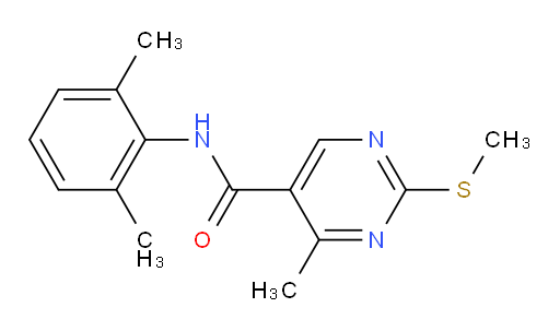 N-(2,6-dimethylphenyl)-4-methyl-2-(methylthio)pyrimidine-5-carboxamide