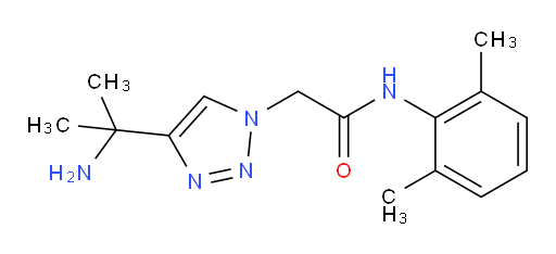 2-(4-(2-aminopropan-2-yl)-1H-1,2,3-triazol-1-yl)-N-(2,6-dimethylphenyl)acetamide