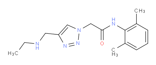 N-(2,6-dimethylphenyl)-2-(4-((ethylamino)methyl)-1H-1,2,3-triazol-1-yl)acetamide