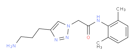 2-(4-(3-aminopropyl)-1H-1,2,3-triazol-1-yl)-N-(2,6-dimethylphenyl)acetamide