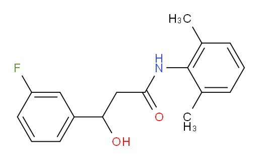 N-(2,6-dimethylphenyl)-3-(3-fluorophenyl)-3-hydroxypropanamide