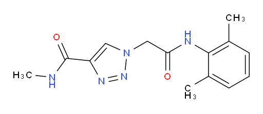 1-(2-((2,6-dimethylphenyl)amino)-2-oxoethyl)-N-methyl-1H-1,2,3-triazole-4-carboxamide