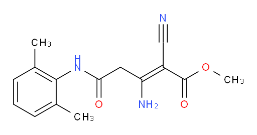 (Z)-methyl 3-amino-2-cyano-5-((2,6-dimethylphenyl)amino)-5-oxopent-2-enoate