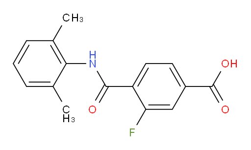 4-((2,6-dimethylphenyl)carbamoyl)-3-fluorobenzoic acid