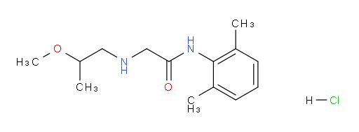 N-(2,6-dimethylphenyl)-2-((2-methoxypropyl)amino)acetamide hydrochloride