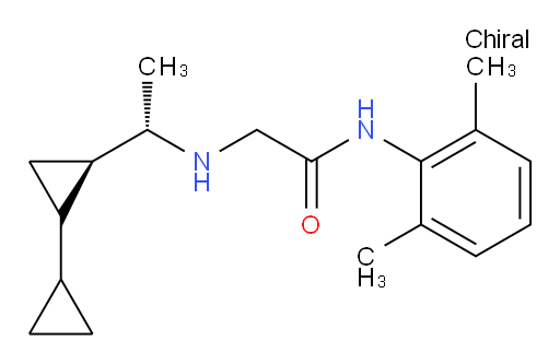 2-(((1S)-1-((2R)-[1,1'-bi(cyclopropan)]-2-yl)ethyl)amino)-N-(2,6-dimethylphenyl)acetamide