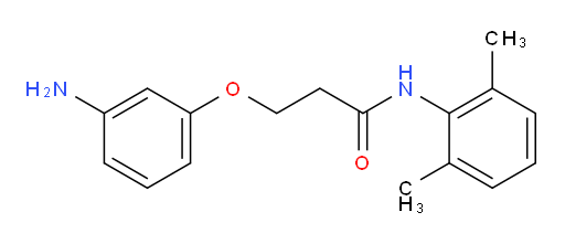 3-(3-aminophenoxy)-N-(2,6-dimethylphenyl)propanamide