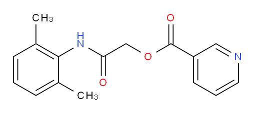 2-((2,6-dimethylphenyl)amino)-2-oxoethyl nicotinate