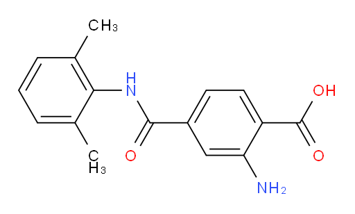 2-amino-4-((2,6-dimethylphenyl)carbamoyl)benzoic acid