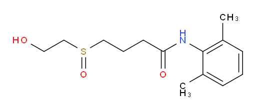 N-(2,6-dimethylphenyl)-4-((2-hydroxyethyl)sulfinyl)butanamide