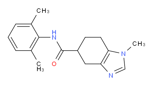 N-(2,6-dimethylphenyl)-1-methyl-4,5,6,7-tetrahydro-1H-benzo[d]imidazole-5-carboxamide