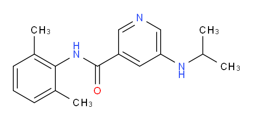 N-(2,6-dimethylphenyl)-5-(isopropylamino)nicotinamide